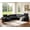 Black-B, variant on Caberryne Power Recliner Sectional Couch with Speaker, Leather Corner Sofa with Storage/Cup Holders, 5-Seater L Shaped Couch with 30'' Super Wide Seat for Living Room(Black)