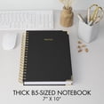 thumbnail image 4 of Cuaderno ZICOTO Aesthetic, espiral gruesa B5, de lino, tapa dura, 4 of 8