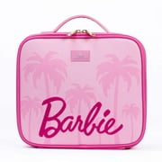 Impressions Vanity Barbie Travel Cosmetic Bag, Makeup Organizer Case with Removable Dividers (Pink)