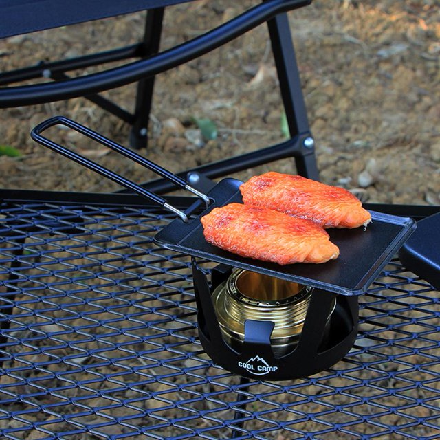 Plato portátil para freír barbacoa plegable para acampar al aire libre utensilios de cocina Picnic barbacoa parrilla antiadherente bandeja para hornear FLhrweasw Nuevo