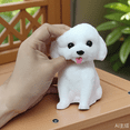 thumbnail image 2 of Handmade Big Taba Squishy Dog Toys,Cute Squishy Teddy Dogs Fidget Toys,Realistic Dog Toys,Perfect Squeeze Toys Gift for Relaxation and Fun for Adults (White),6", 2 of 5