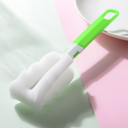 

Sponge Handle Brush Foam Bottle Cup Glass Kitchen Car Baby Bottle Cleaning