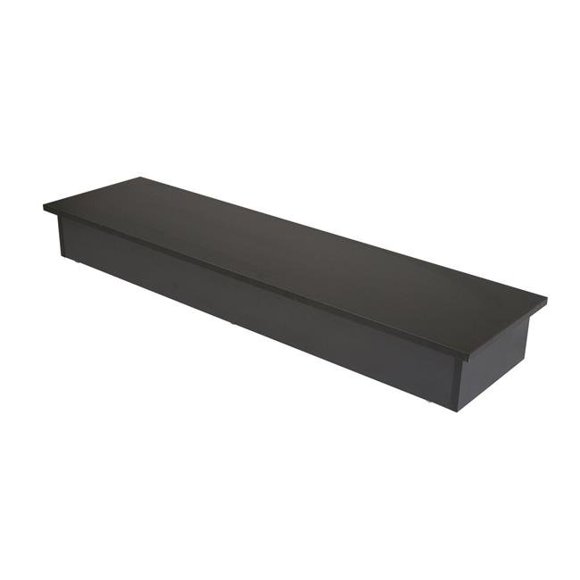 Econoco WD6016-BK Wood Platform Bases for Glass Cubbies&#44; Black Melamine