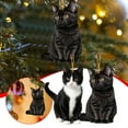thumbnail image 3 of QHUDLV Black Cat Christmas Ornaments,Acrylic Hanging Pendants,Holiday Gifts, 3 of 9