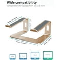 thumbnail image 2 of GFDYREE Soundance Aluminum Laptop Stand for Desk Compatible with Mac MacBook Pro Air Apple Notebook, Portable Holder Ergonomic Elevator Metal Riser for 10 to 15.6 inch PC Desktop Computer, R, 2 of 7