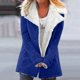 thumbnail image 2 of Chaqueta de solapa con botones de felpa compuesta cálida de invierno de talla grande para mujer, prendas de vestir, abrigo Pompotops qwe17987, 2 of 6