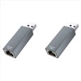 thumbnail image 1 of 2X USB 3.0 to Gigabit Ethernet Adapter USB to RJ45 Ethernet Adapter Applicable to Laptops and Desktop Computers, 1 of 8