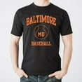 thumbnail image 5 of Baltimore Classic Baseball Arch Basic Cotton T-Shirt - 2X-Large - Black, 5 of 6