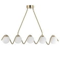 thumbnail image 4 of Dazzle 36 in. 5-Light Indoor Brass Finish Chandelier with Light Kit, 4 of 5