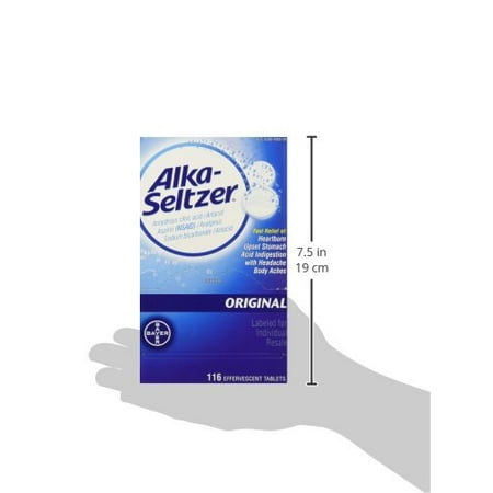 Alka Seltzer Antacid Tablets Fast Relief From Heartburn & Headache - 116 (Best Fast Acting Antacid)