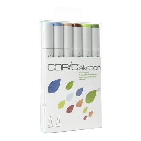 Copic® Sketch Marker Set, Earth Essentials (Best Paper For Copic Sketch Markers)