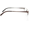 thumbnail image 3 of Unisex Optical Eyewear - Rectangle Shape, Metal Full Rim, Red Lust, 3 of 4