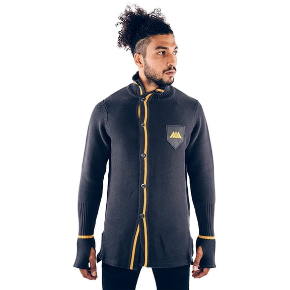 Musterbrand GREY Destiny Knit Cardigan Stormcaller Jacket, US Large