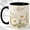 Black, variant on April Girl Coffee Mug, Daisy Birth Month Flower Cup, Watercolor Floral Birthday Gift for Women, Botanical Design, Ceramic 11 Oz Mug