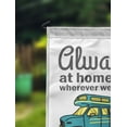 thumbnail image 2 of Printtoo White Always At Home Wherever We Roam Class C Motorhome Personalized Camping Flags For Campers Double SidedFlagCampsiteFlagOutdoor Garden Sign, 2 of 4