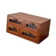 thumbnail image 2 of Organizador de escritorio con 4 cajones, cajones de almacenamiento rústico vintage caja de almacenamiento de madera para accesorios de escritorio de, 2 of 9