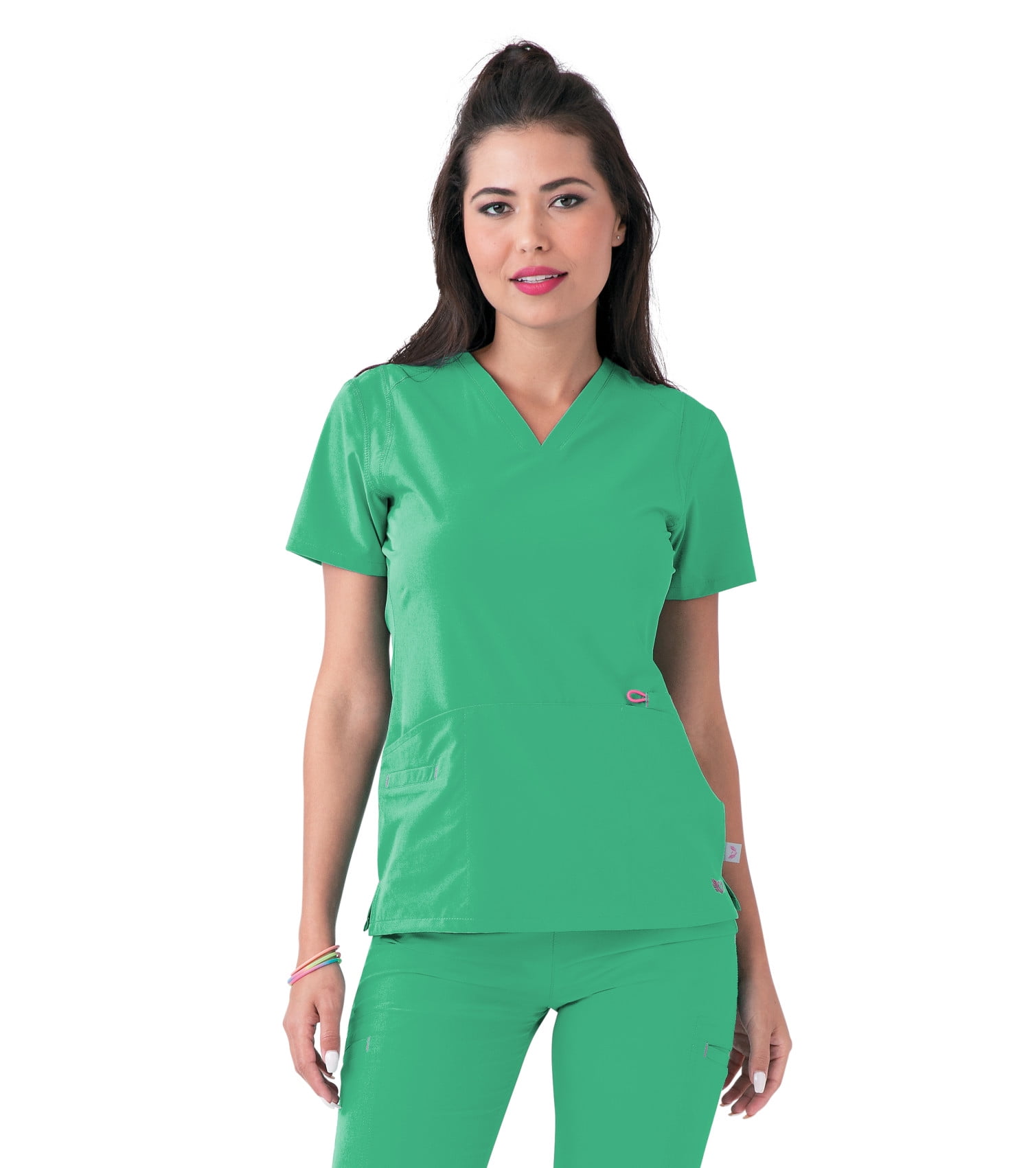 Smitten Smitten Miracle ROCK GODDESS Scrub Top for Women Contemporary Slim Fit, Super