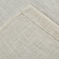 thumbnail image 4 of Set 2 Panels Rod Pocket Translucent Light Filtering Faux Linen Textured Solid Privacy Window Curtains, Beige, 63" Long, 4 of 4