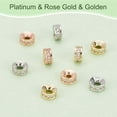 thumbnail image 4 of 30 cuentas espaciadoras redondas de 6 mm, 3 colores, micro pavé de circonitas cúbicas, cuentas chapadas en oro y plata, cuentas sueltas de diamantes de imitación, 4 of 6