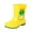 Yellow, variant on TAIAOJING Kids Rain Boots For Boys Girls Children Cute Cartoon Waterproof Soft Bottom Non- Rainboots