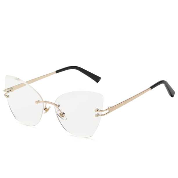 Gafas de sol Irfora Moda para mujer Gafas de sol UV400 Gafas sin marco Ojo de gato Gafas de sol Gafas para mujer Irfora Gafas de sol