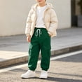 thumbnail image 6 of Ashirexll Boys Sweatpants Solid Color Sweatpants Cargo Pants Sports Casual Pants for 5-15 Years, 6 of 7
