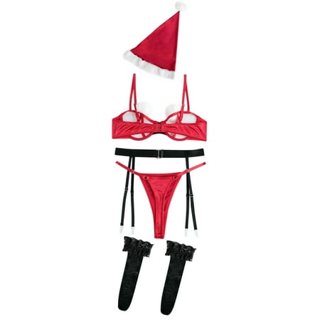 

Rdeuod Valentines Lingerie for Women Underwear Tight Sexy Underwear Bra Steel Ring Sexy Underwear Set