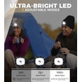 thumbnail image 3 of HEYAXA Gorro LED unisex con luz, gorro de faro recargable, regalos para Navidad, gorro de punto cálido, regalos para el día de San Valentín para hombres, adultos, adolescentes, mujeres, papá, él (negr, 3 of 5