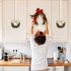thumbnail image 4 of 6pc Christmas Cabinet Wreath Ribbon 3.94 Inch Mini C Window Christmas Wreath With Berry Bow, 4 of 7