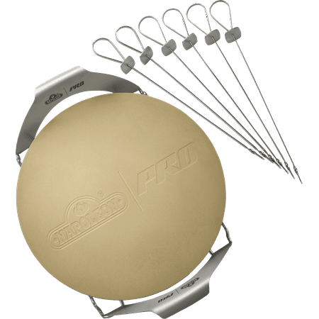 - PRO Pizza Stone with Skewers and Rack