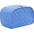 thumbnail image 1 of Cotton/Polyester Quilted Toaster Cover for Two Slice Toaster and Dust & Fingerprint Protection, Machine Washable. (Blue, 11.5 x 8 x 8 in), 1 of 6