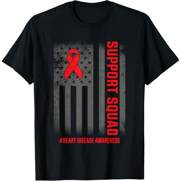 Heart Disease Awareness Month Open Heart Diseases Surgery T-ShirtMen and women, Black T-shirt, size: Extra large