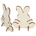 thumbnail image 3 of Manualidades De Madera Sin Terminar, Adorno 3D, 90 Piezas, Recorte De Conejito De Madera Sin Terminar, Decoración Del Hogar En Blanco Sin Rebabas, Niños Para Adultos ANGGREK JG1218, 3 of 8