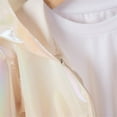 thumbnail image 4 of Lovzfmll Toddler Girls Laser Glitter Hooded Jacket, Thin Zip-Front Windbreaker, Sparkly Warm Winter Coat for Play for 9 Months - 8 Years, 4 of 9