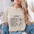 thumbnail image 4 of Jollimate God Designed Me Created Me Shirt, Floral Christian Faith Women Graphic Tee, 4 of 6