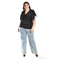 thumbnail image 4 of Blusa con moño al frente Roman Fashion Tallas Extras 1874 Negro 36, 4 of 5