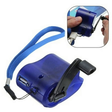 Outdoor Emergency Charging Survival Tools USB Cell Phone Hand Crank Charger Battery