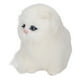 thumbnail image 4 of Figura de gato de simulación Jadeshay Estatua decorativa de gato peludo de Piel sintética blanca, 4 of 14