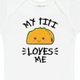 thumbnail image 4 of Inktastic My Titi Loves Me with Taco Illustration Boys or Girls Baby Bodysuit, 4 of 5