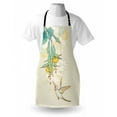 thumbnail image 3 of Hummingbird Apron Hummingbird and Tropical Flowers Summertime Stylized Exotic Plant Nature Art, Unisex Kitchen Bib Apron with Adjustable Neck for Cooking Baking Gardening, Teal Yellow, by Ambesonne, 3 of 3