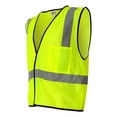 thumbnail image 3 of Kishigo High Visibility Safety Vest, Economy Single Pocket Hook-and-Loop Mesh Vest, Lime, Pack 6, 4XL, 3 of 5
