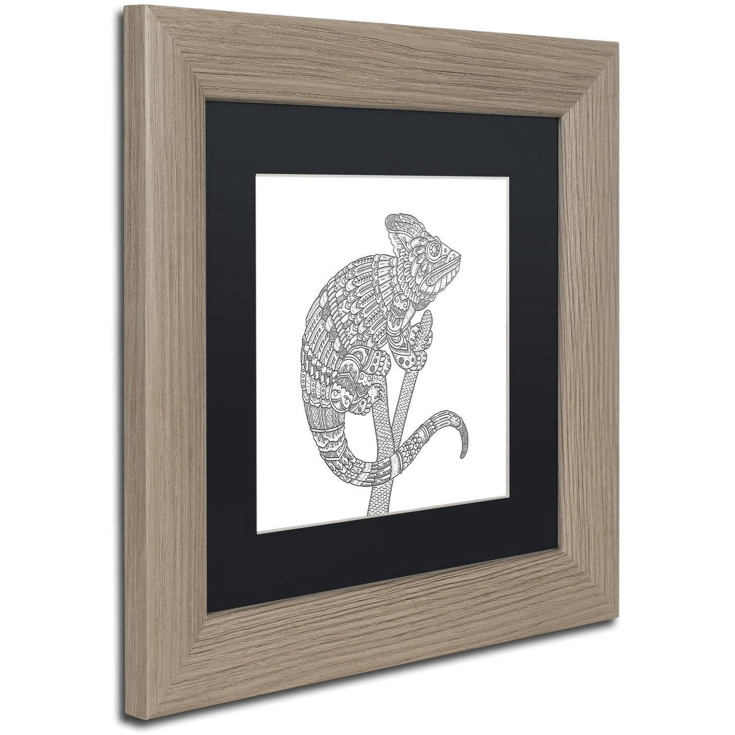 Trademark Fine Art "Spirit Animals 6" Canvas Art by Filippo Cardu, Black Matte, Birch Frame