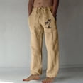 thumbnail image 1 of Pantalones largos para hombre, moda, estampados, casuales, cintura elástica con bolsillo, pantalones deportivos, pantalones de poliéster para hombre., 1 of 4