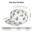 thumbnail image 6 of Fotbe Funny Chicken Flat Bill Visor Cap Classic Snapback Hat Polyester Foam Trucker Hat Trucker Cap Adjustable Baseball Cap, 6 of 9