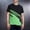 Green, variant on LPZOOGU Men's Striped T-Shirt Short Sleeve Crew Neck Casual Summer Tee Diagonal Color Block Print Athletic Sport Shirt