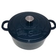thumbnail image 2 of 5QT Navy Enamel Cast Iron Dutch Oven with Silver Knob - 10487BN, 2 of 4
