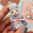 thumbnail image 1 of Venta caliente Sylvanian Families Forest Lindo Conejo Gato Panda Familia Muñecas Casa Chef Pastel Fiesta Niña Bebé Muñeca Flocada Regalos de Cumpleaños, 1 of 5