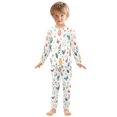 thumbnail image 6 of FORMRS Long Sleeve Top and Pants Pajama Set for Niños 2-Piece Sleepwear, Sizes 18M-8Y, Red Easter Eggs, 6 of 6