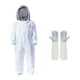 thumbnail image 3 of Traje de apicultura con guantes, protección total, velo de esgrima desmontable, capucha completa, 3 of 9