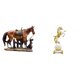 thumbnail image 1 of Figura de caballo,Figura coleccionable de caballo en miniatura,Figura de escritorio,Estatua de caballo en estante,escritorio,oficina,decoración del hogar,Figura decorativa de escritorio de, 1 of 8